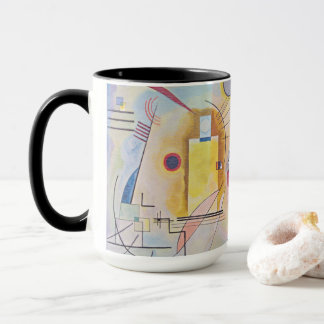 Kandinsky Geel Rood Blauw Abstracte Magische Mok
