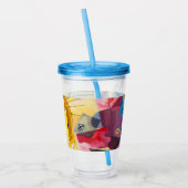Kandinsky geel-rood-blauw acryl drinkbeker (Links)