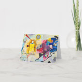 Kandinsky geel-rood-blauw bedankkaart (Achterkant)
