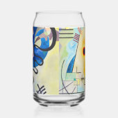 Kandinsky geel-rood-blauw blikvorm glas (Rechts)