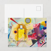 Kandinsky geel-rood-blauw briefkaart (Voorkant / Achterkant)