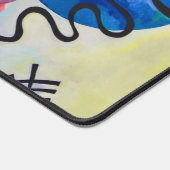 Kandinsky geel-rood-blauw bureaumat (Hoek)