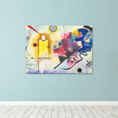 Kandinsky - Geel Rood Blauw Canvas Afdruk (Insitu (Houten vloer))