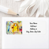 Kandinsky geel-rood-blauw etiket (Insitu)