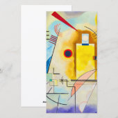 Kandinsky Geel-Rood-Blauw Feestdagenkaart (Voorkant / Achterkant)