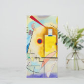 Kandinsky Geel-Rood-Blauw Feestdagenkaart (Staand voorkant)
