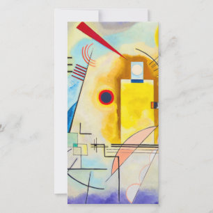 Kandinsky Geel-Rood-Blauw Feestdagenkaart