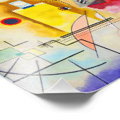 Kandinsky geel-rood-blauw foto afdruk (Hoek)
