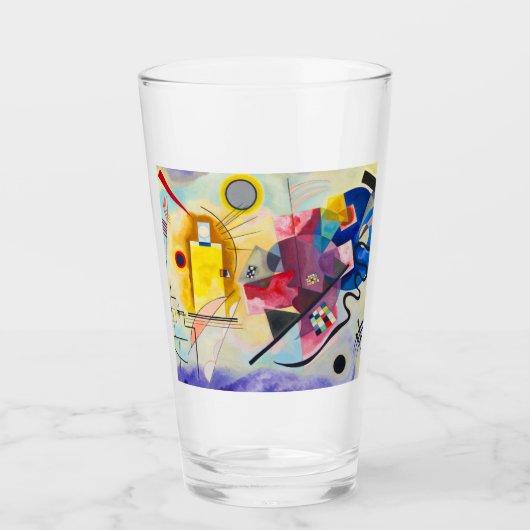 Kandinsky geel-rood-blauw glas (Voorkant)