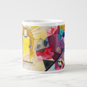 Kandinsky geel-rood-blauw grote koffiekop