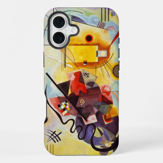 Kandinsky Geel Rood Blauw iPhone Hoesje (Achterkant)