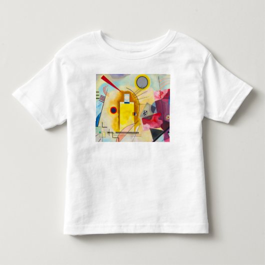 Kandinsky geel-rood-blauw kinder shirts (Voorkant)