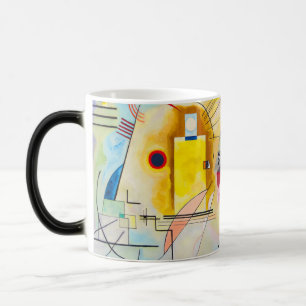 Kandinsky geel-rood-blauw magische mok