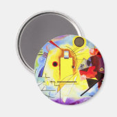 Kandinsky Geel Rood Blauw Magneet (Voorkant / Achterkant)