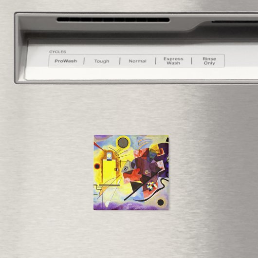 Kandinsky - geel-rood-blauw magneet (Insitu (Vaatwasser))