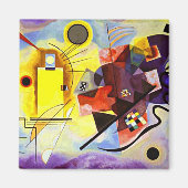 Kandinsky - geel-rood-blauw magneet (Voorkant)