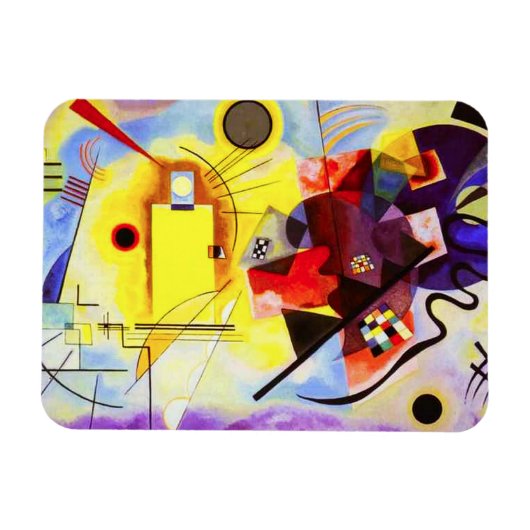 Kandinsky Geel Rood Blauw Magneet (Horizontaal)