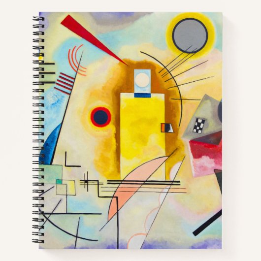 Kandinsky geel-rood-blauw notitieboek (Voorkant)