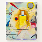Kandinsky geel-rood-blauw notitieboek (Achterkant)