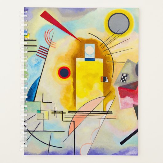 Kandinsky geel-rood-blauw planner (Voorkant)