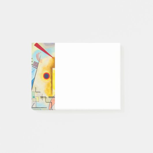 Kandinsky geel-rood-blauw post-it® notes (Voorkant)