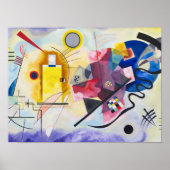 Kandinsky - geel-rood-blauw poster (Voorkant)
