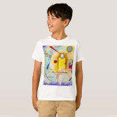 Kandinsky geel-rood-blauw t-shirt (Voorkant volledig)
