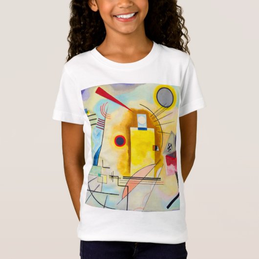 Kandinsky geel-rood-blauw t-shirt (Voorkant)