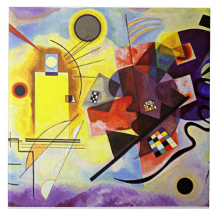 Kandinsky - Geel-Rood-Blauw Tegeltje