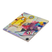 Kandinsky geel-rood-blauw tegeltje (Zijkant)
