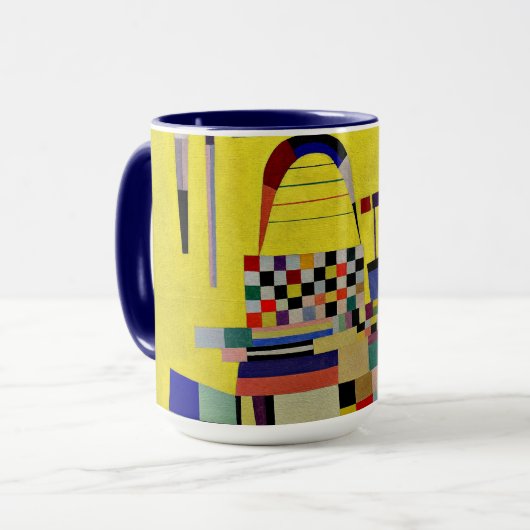 Kandinsky - Geel schilderen Mok (Voorkant links)