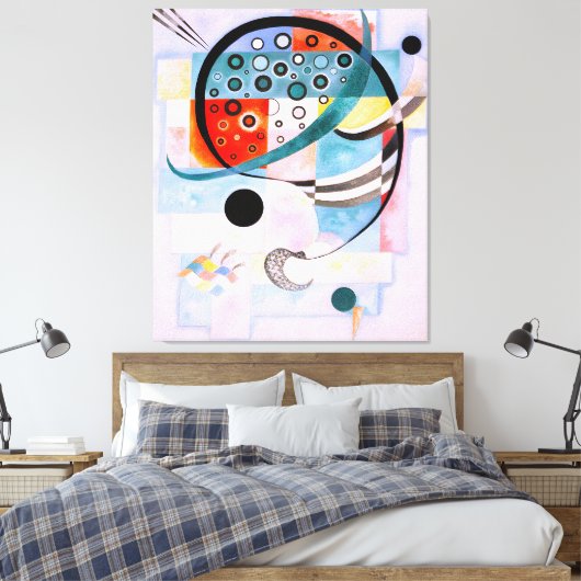 KANDINSKY - GEFIXEERD (Fixiert - Fixé) - 1935 - Canvas Afdruk (Insitu (Slaapkamer))