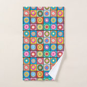 Kandinsky-geïnspireerde cirkels bad handdoek (Handdoek)