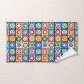 Kandinsky-geïnspireerde cirkels bad handdoek (Handdoek)