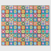 Kandinsky-geïnspireerde cirkels cadeaupapier (Vlak)