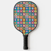 Kandinsky-geïnspireerde cirkels pickleball paddle (Voorkant)