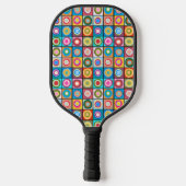 Kandinsky-geïnspireerde cirkels pickleball paddle (Achterkant)