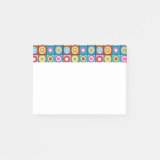 Kandinsky-geïnspireerde cirkels post-it® notes (Voorkant)