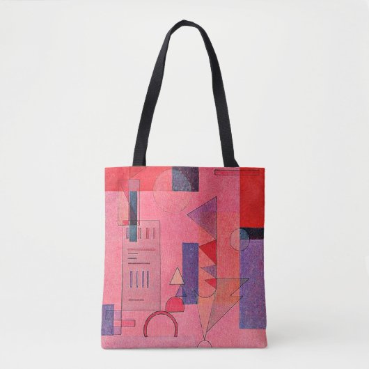 Kandinsky - Gelaagd, kleurrijk schilderij, Tote Bag (Voorkant)