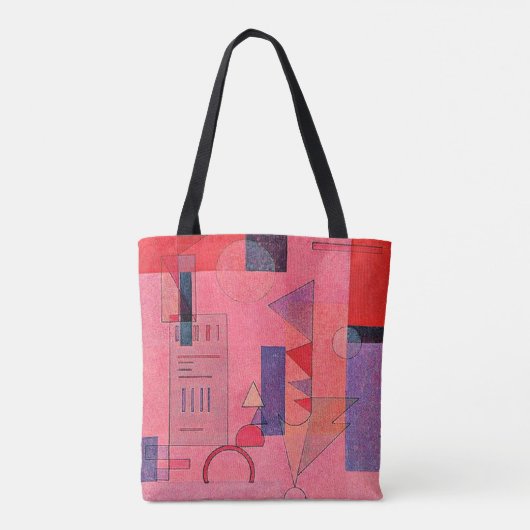 Kandinsky - Gelaagd, kleurrijk schilderij, Tote Bag (Achterkant)