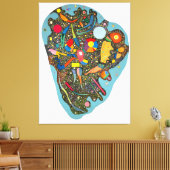 KANDINSKY - GEORDENDE ACCUMULATIE - 1938 - CANVAS AFDRUK (Insitu (Woonkamer))