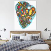 KANDINSKY - GEORDENDE ACCUMULATIE - 1938 - CANVAS AFDRUK (Insitu (Slaapkamer))