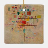 Kandinsky - Graceful Ascent, beroemd schilderij, Keramisch Ornament (Achterkant)