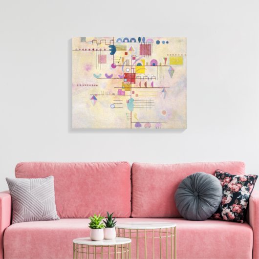 Kandinsky - Graceful Ascent Canvas Afdruk (Insitu (Woonkamer))