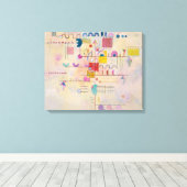 Kandinsky - Graceful Ascent Canvas Afdruk (Insitu (Houten vloer))