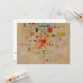 Kandinsky - Graceful Ascent, populair schilderij Kaart (Voorkant / Achterkant in situ)