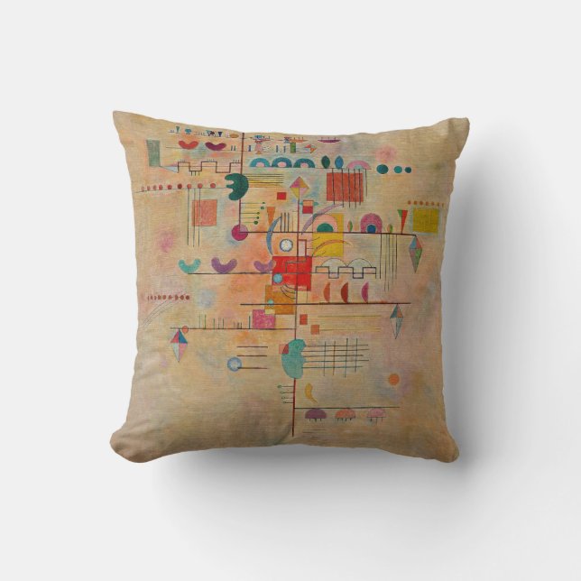 Kandinsky - Graceful Ascent, populair schilderij Kussen (Voorkant)