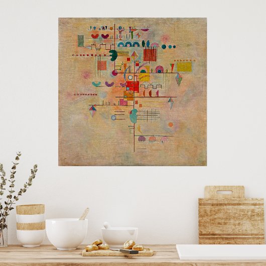 Kandinsky - Graceful Ascent Poster (Keuken)