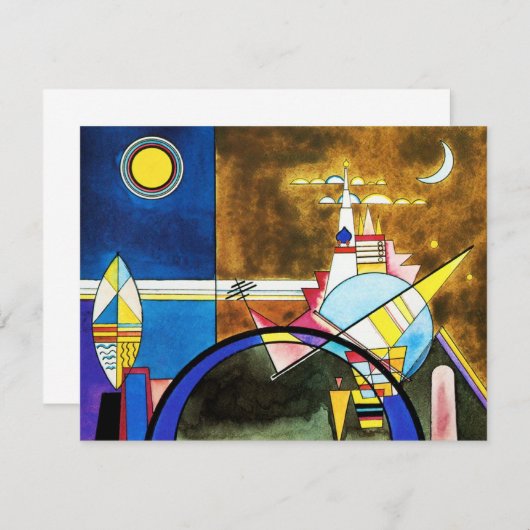Kandinsky Great Gate of Kiev Invitations Kaart (Voorkant / Achterkant)