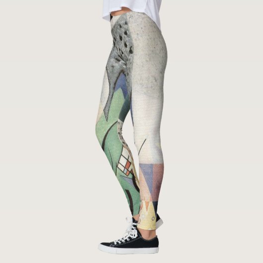 Kandinsky Green Composition 1923 Art Deco Leggings (Links)